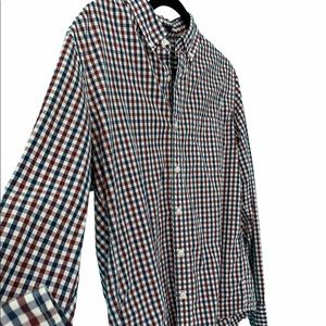 J. Crew Factory checked button down. Slim Large